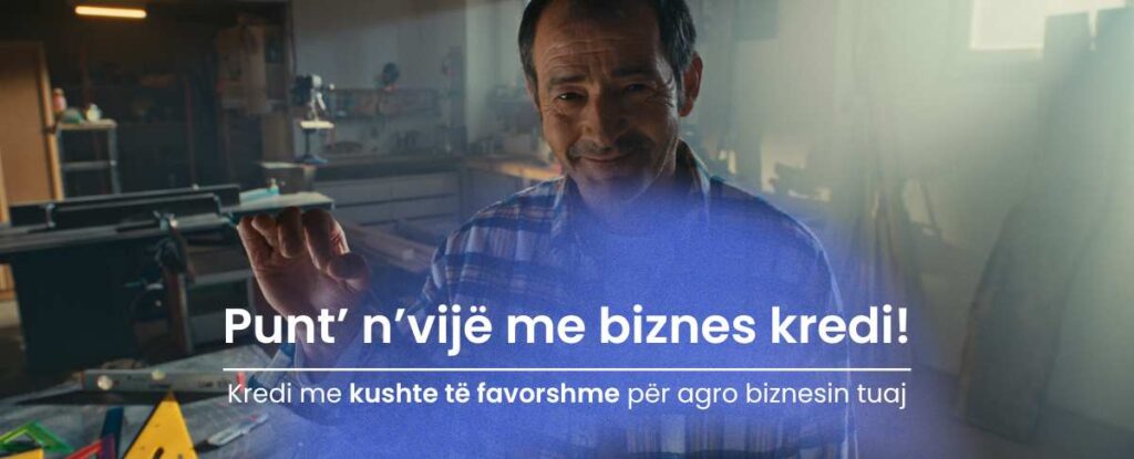 Punt' n'vijë me biznes kredi: zbritje e interesit -2% (ofertë promocionale)